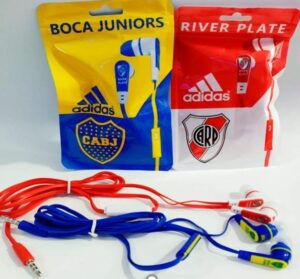 AURICULAR BOCA Y RIVER EN BOLSA