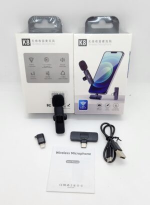 MICROFONO K8 CORBATERO INALAM TIPO C + IPHONE