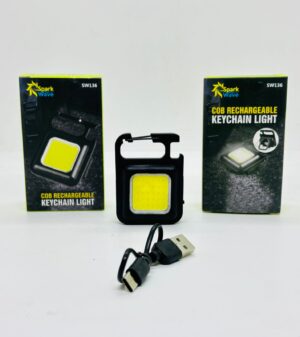 LINTERNA LLAVERO RECARGABLE USB + IMAN