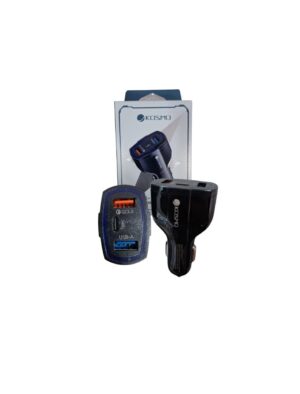 Adptador auto kosmo 7.6 amp tc mas usb turbo