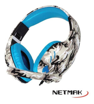 Auriculares gamer netmak , camuflado