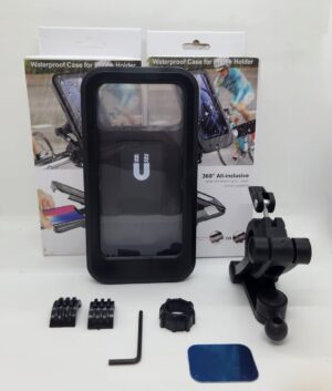 SOPORTE P BICI MOTO REFORZADO 360°+VISOR TRASERO